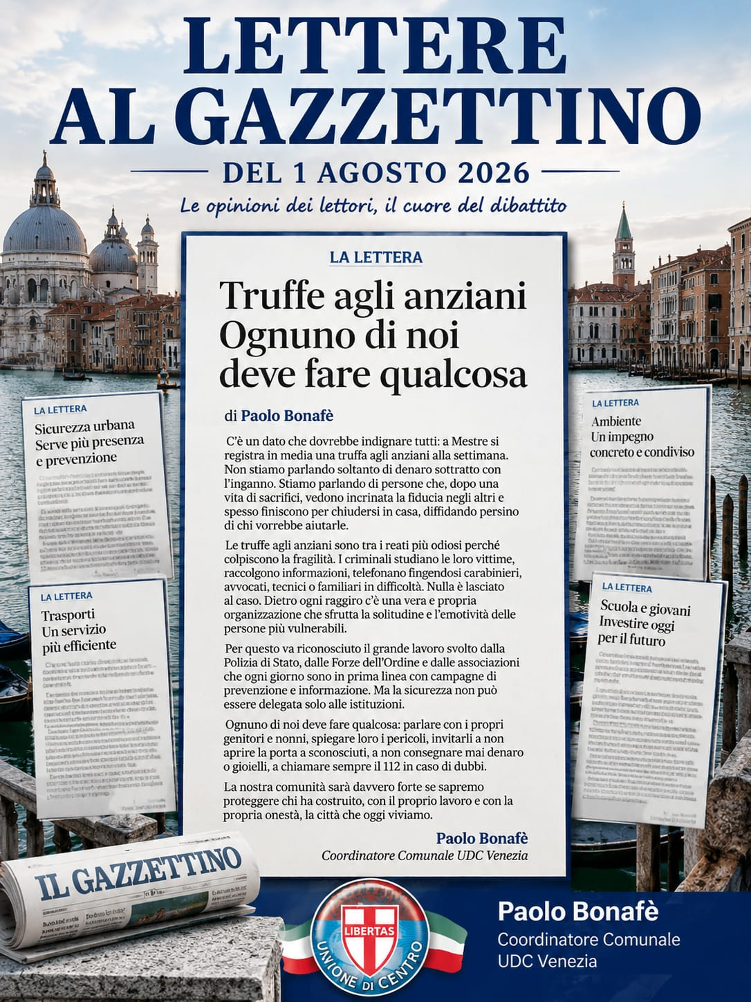 Lettera al gazzettino
