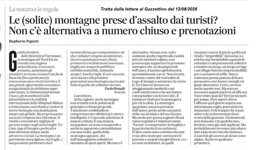 lettera al gazzettino